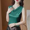 Women's Lace Acetate Sleeveless Vest - Fashionable Inner Layer for Spring & Autumn