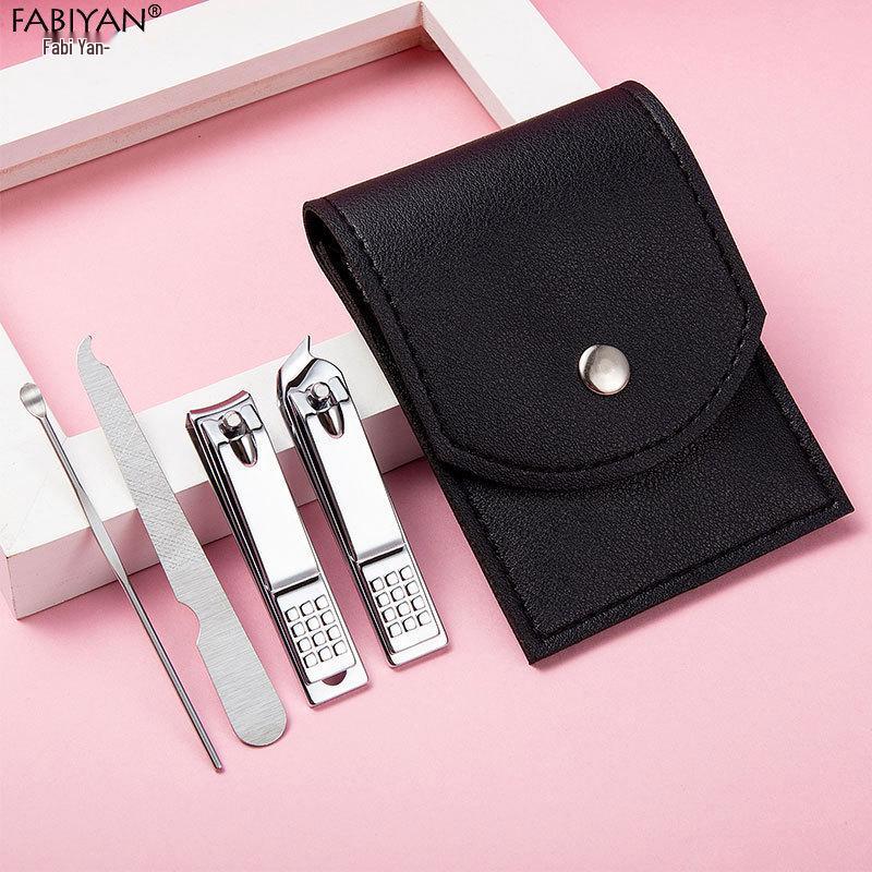 18-Piece Stainless Steel Manicure Tool Set - Nail Clippers & Grooming Tools