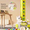Kids Domino Train Toy Automatic Domino Thrower Sound Light Effect Toddler Building Blocks Projection Educational Gift