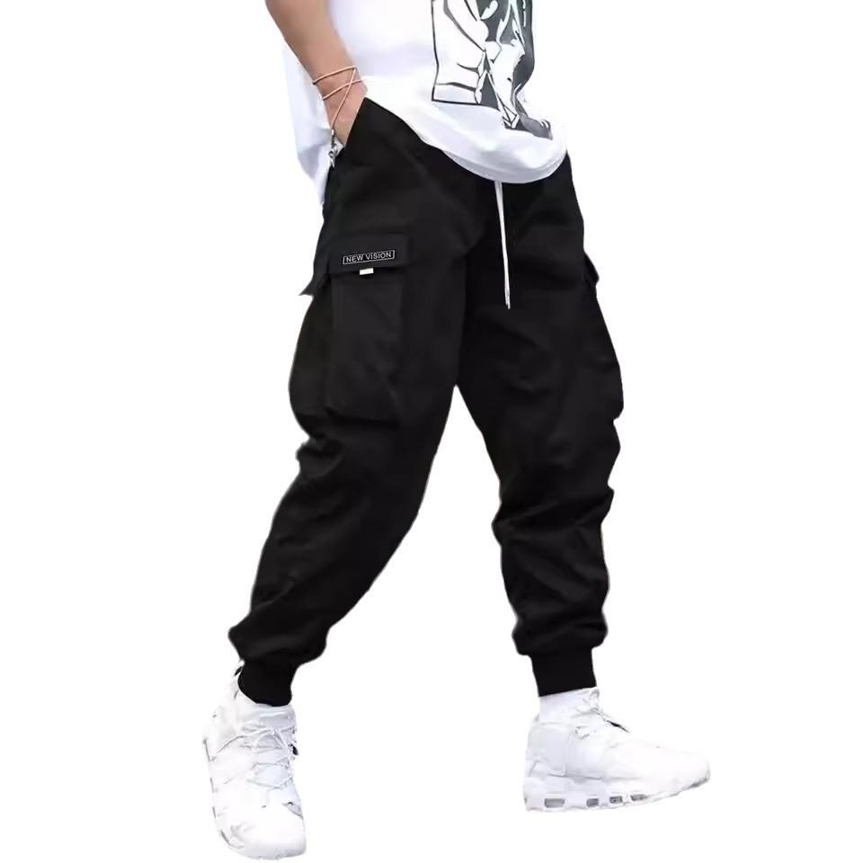Men's Casual Pants Multi-pocket Design Loose-fitting Leggings