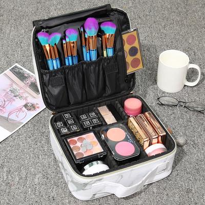 Tragbarer Make-up-Koffer, professionelle Box, Make-up-Organizer-Tasche, wasserdichte Kosmetiktasche für Damen für unterwegs