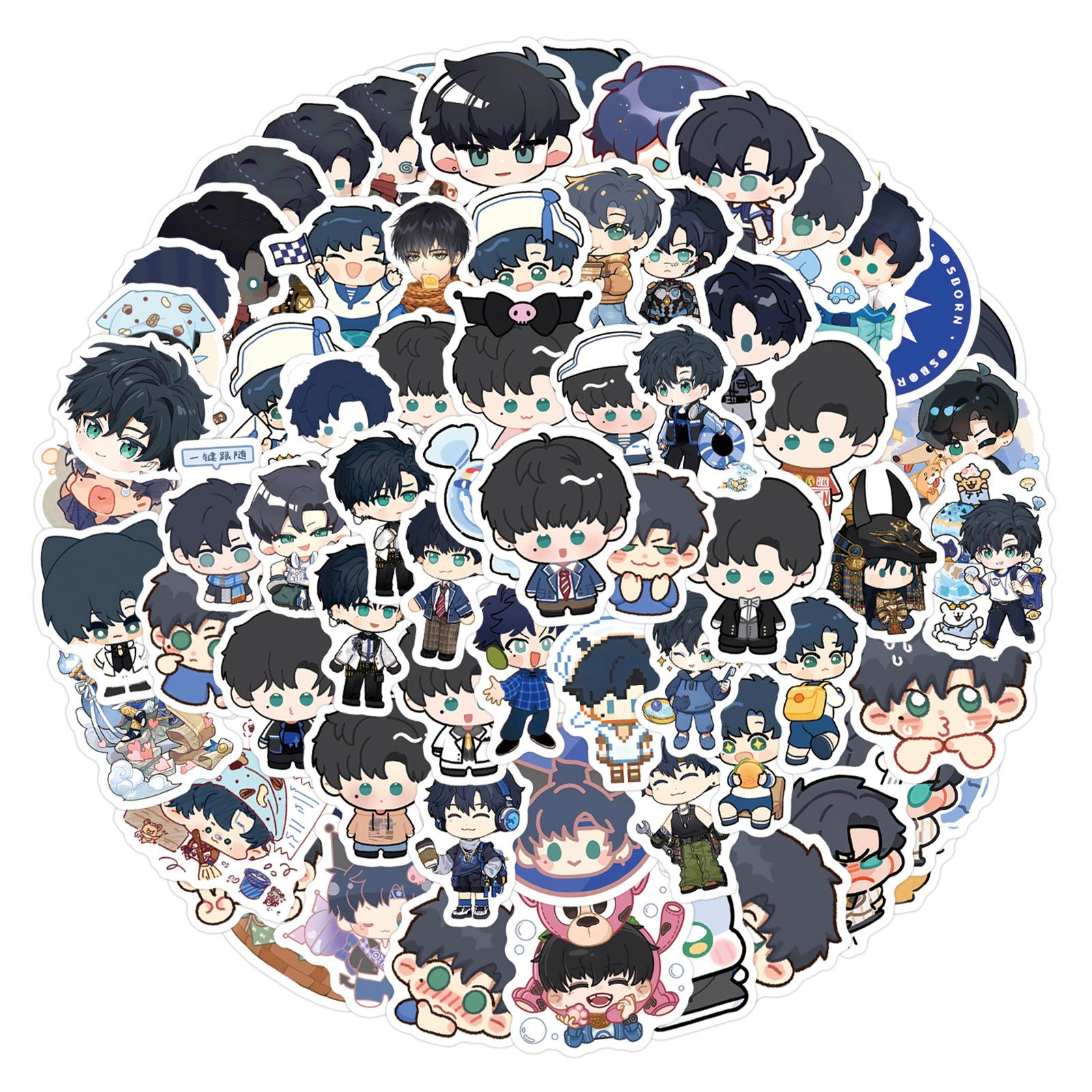 

104 New Xiao Yi QQ People Graffiti Stickers Decorate Refrigerator Scooter Personalized DIY Stickers