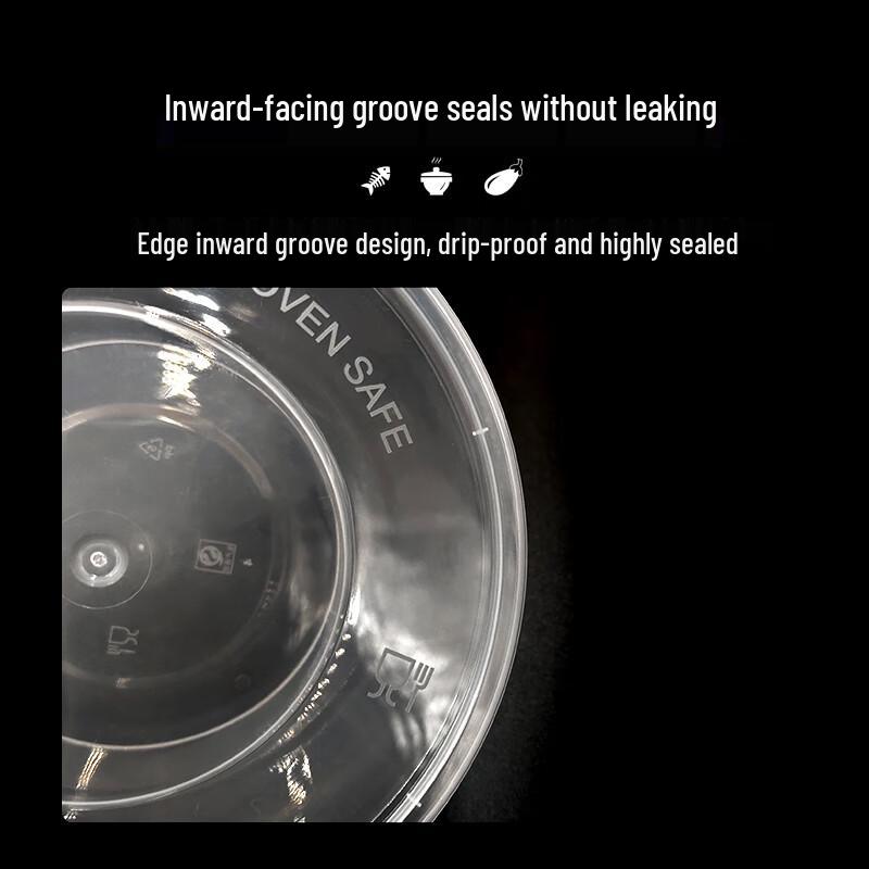 1500ml Disposable Round Takeaway Food Containers