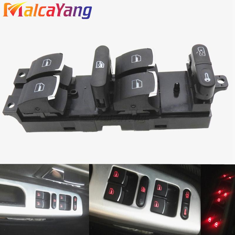 For Volkswagen VW MK4 Bora Seat Skoda Octavia MK1 Fabia Toledo Superb Window Panel Master Control Switch 1J4959857 1J4959857D