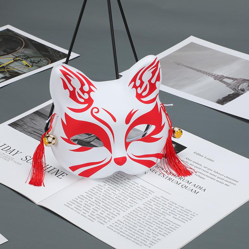 Halbkatze Gesicht Fuchs Cosplay Maske - Vollgesichts Maske Antiker Stil