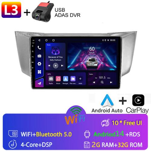 For Lexus RX300 RX330 RX350 RX400H 2003-2014 Android Car Radio Auto Stereo Multimedia Player GPS Navigation Carplay Touch Screen