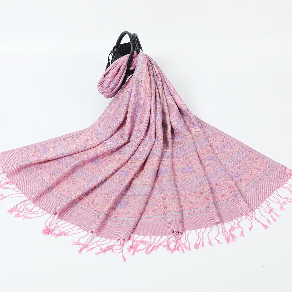 Jacquard cashew scarf shawl women's headscarf spring and autumn thin scarf