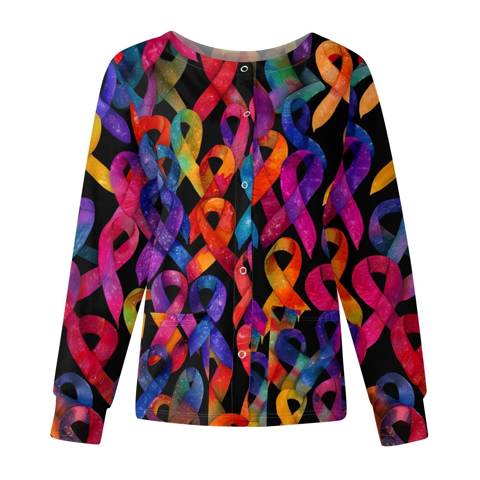 

Женские топы с длинными рукавами и карманами, рабочий воротник-стойка, однобортный защитный комбинезон, куртка, рождественский топ XL