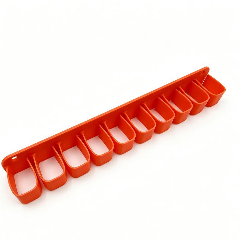 Wall Mounted Plastic Wrench Organizer With 7/10 Slots Durable For Garage Workshop Tool Storage Home Diy Use