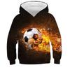 Hoodies 3d Print Football Nets Sweatshirts Boys Girls Unisex Hooded Fashion Sweatshirts Kids Long Sleeves Clothes Coat