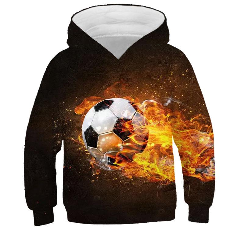 Hoodies 3d Print Football Nets Sweatshirts Boys Girls Unisex Hooded Fashion Sweatshirts Kids Long Sleeves Clothes Coat