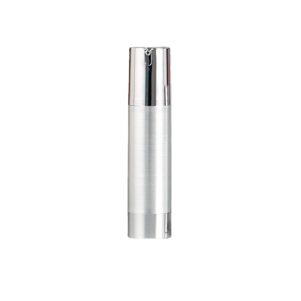 15/30/50ml Silver Travel Lotion Bottle Empty Vacuum Pump Bottles Facial Cream Airless Bottle Cosmetics Spray Refillable Bottle