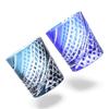 Dinner Luxe Cut Glass Pair Cups 280cc Flowing Water Lattice Ink Blue Blue Kouga Takumi-fu 80xH90mm & PNO.334429