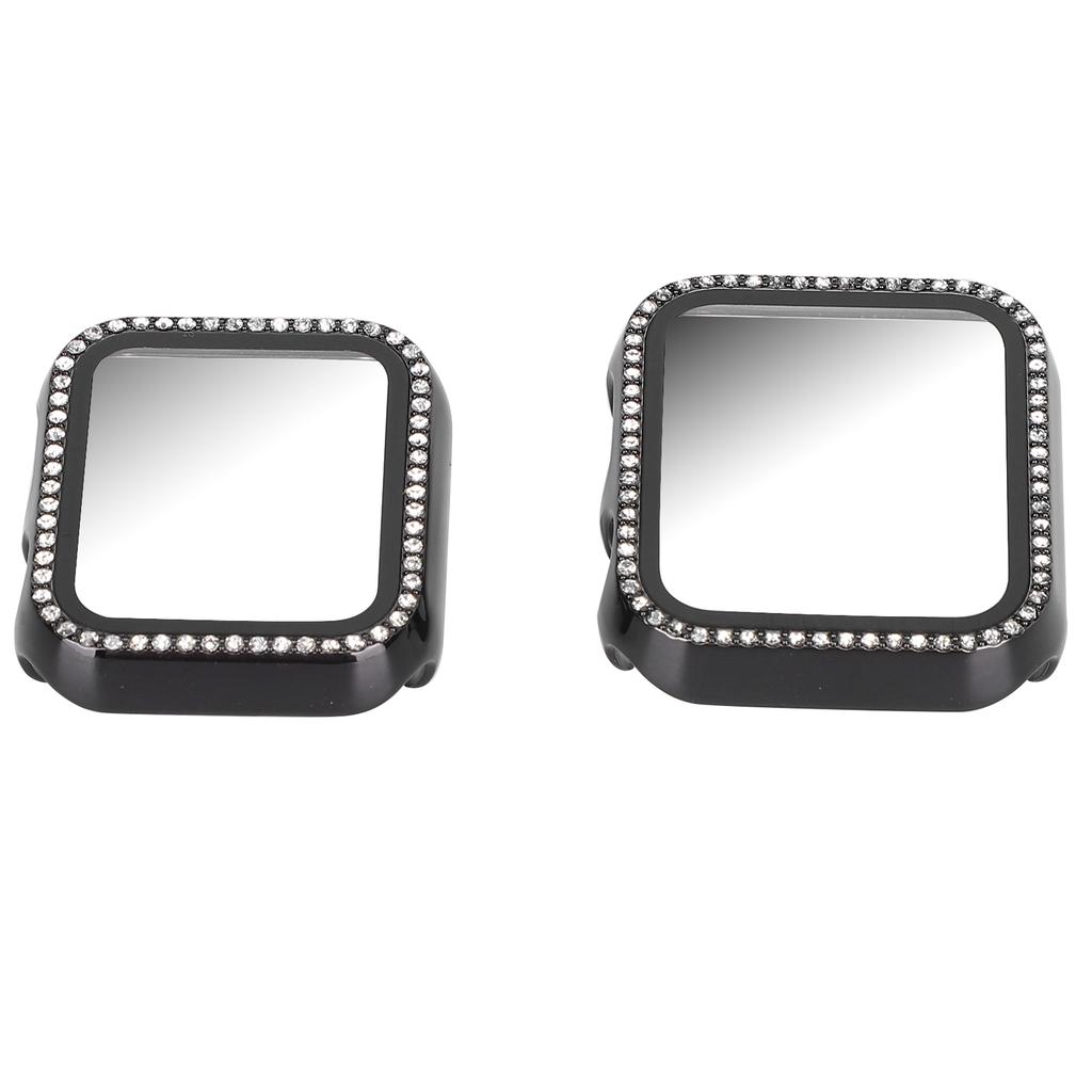 Protecteur de Boîtier de Montre Brillant Bling Couverture de Boîtier de Montre Protecteur d'Écran pour Montre-Bracelet IOS Série 3