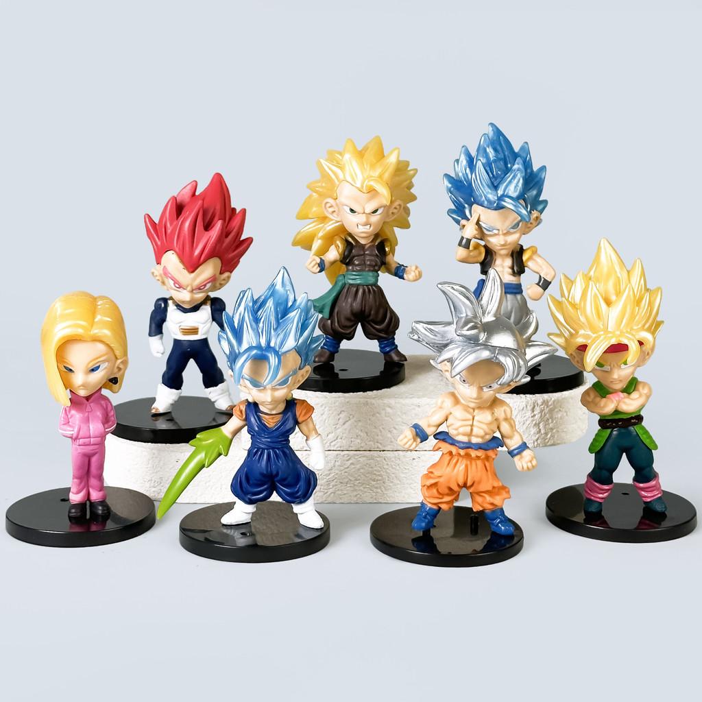Dragon Ball Super Saiyan Goku And Vegeta Pvc Figure Set With Collectible Display For Anime Fans