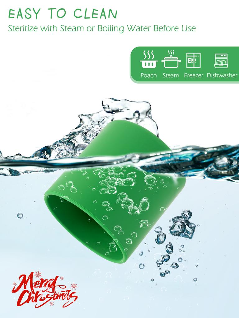 Color Kids 1PC Silicone Baby Cup BPA-Free Feeding Liquid Drinking Cup for Infant Self-Feeding Weaning Christmas Gift Tableware