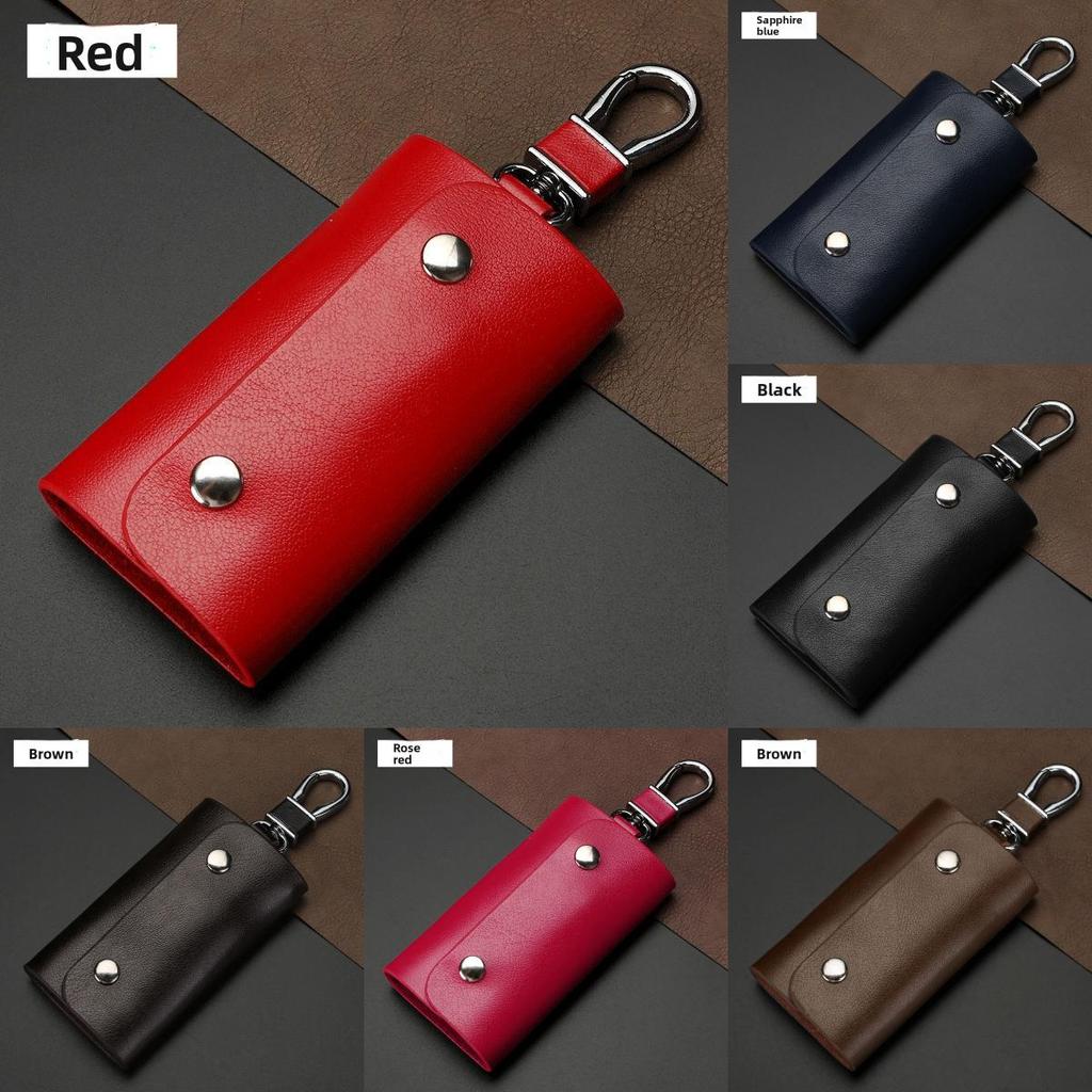 Leather Key Wallet With Chain For Men And Women Daily Use