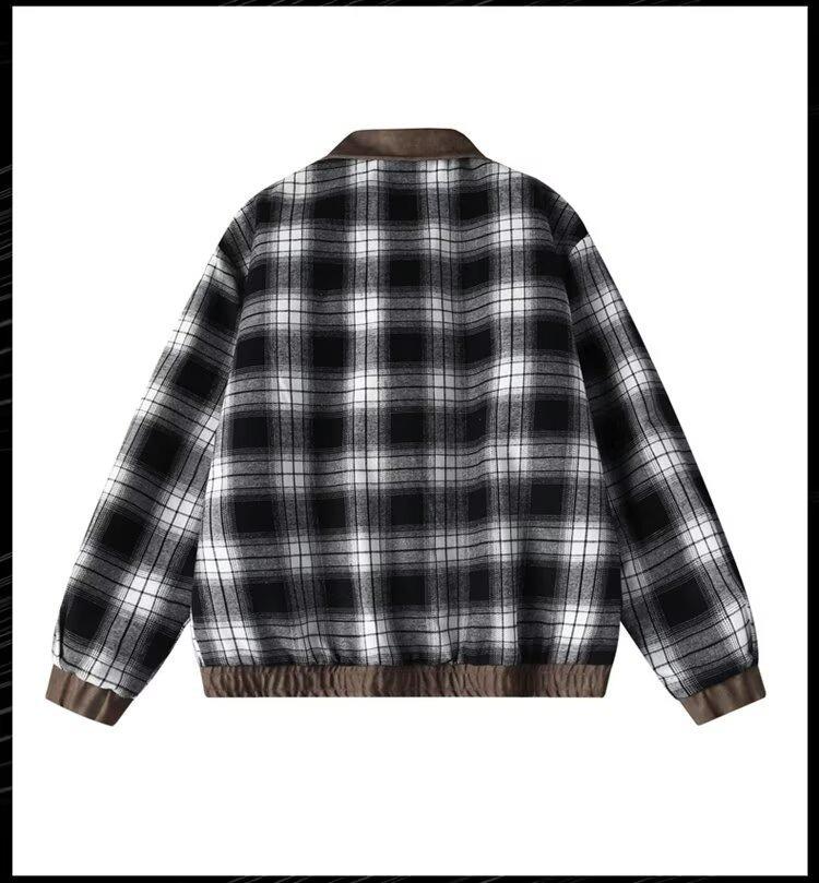 American Retro Leather Lapel Jacket 2026: Double-Sided, Loose, Versatile, Trendy Spring/Autumn Coat