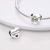 Heart Shape Copper Family Lover Affection Pendant Charm Beads Fit Original Fashion Bracelet Diy Jewelry For Women