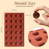 2 PCS Silicone Chocolate Molds, 24-Cavity Half Spheres Silicone Molds for Baking Cocoa Bomb, Pudding, Jelly, Butter Balls, Food Grade Silicone, Heat
