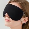 Blackout Sleep Mask with Adjustable Strap Dual-Sided Cooling Warming Fabric Eye Mask for Fatigue Relief Comfortable Eye Cover for Travel Home Office