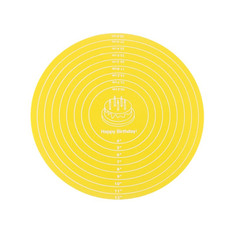 Silicone Baking Round Mat Rolling Kneading Pad Pastry Tools Pizza Dough Non-Stick Cake Holder Kitchen Non-Slip Silica Mat