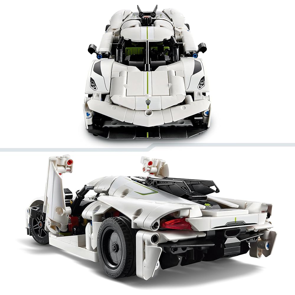 LEGO Technic Koenigsegg Jesko Absolut Hypercar White 42184 for Ages 10 and Up