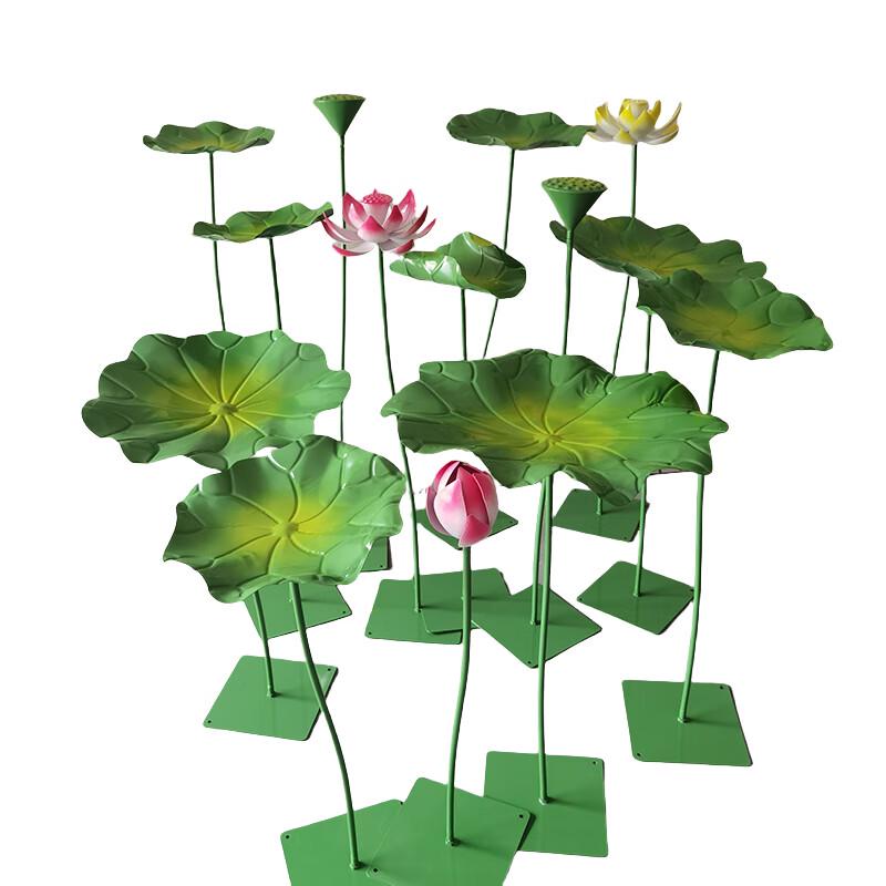Декоративное металлическое украшение для сада в виде лотоса