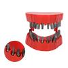 Denture Drill Bit Holder Teeth Model Shaped Full Opening Screwdriver Bit Organizing Holder with 28 Drill Bits