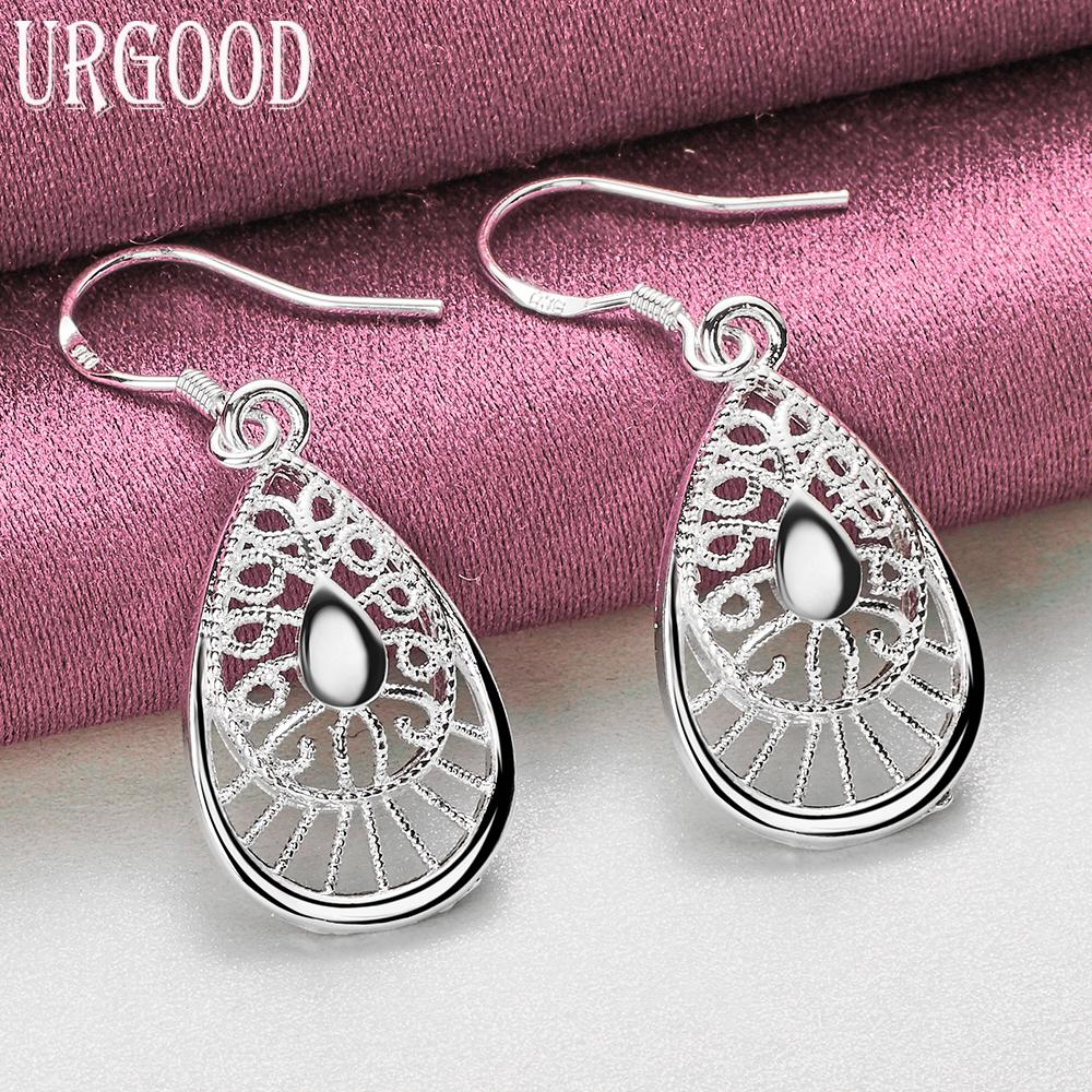 925 Sterling Silver Teardrop Earrings Wedding Jewelry
