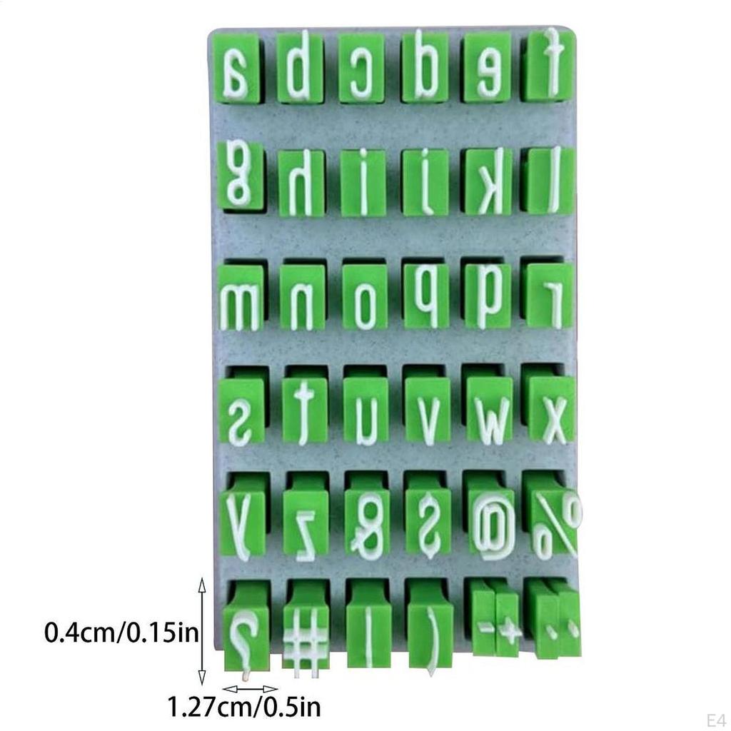 Alphabet Clay Stamp Set, Tools, Letter Stamps Set for DIY Handmade Crafts