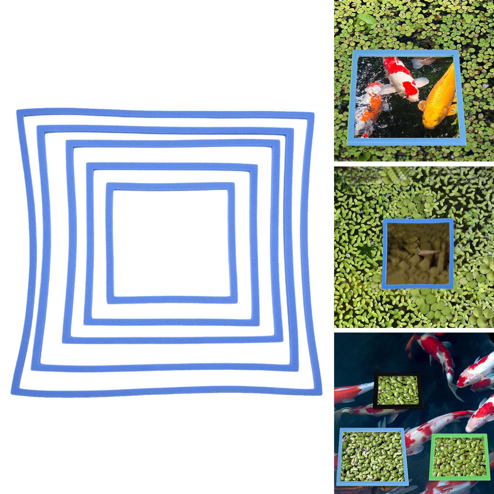 

5 штук аквариумных плавающих колец для растений, аксессуары для кормления рыб синий