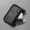 Organizer Pouch Ultralight Wallet with Zipper Durable Grid Fabric Coin Purse for Cards Earbuds Small Gear