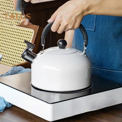 Whistle Kettle Flat Back Heating Large Capacity Useful Coffee Tea Boil Water Kettle Kitchen Accessories for Restaurant