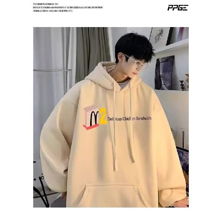 Retro svetr Hong Kong Style Pánské Jarní a Podzimní Pánský svetr s kapucí Americký Heavy High Street Ins Fashion Brand Baggy Coat