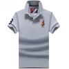 TrendHub Polo Shirt Men High Quality Cotton Mens Short Sleeve Solid Color Embroidery Business Casual Polo Shirt