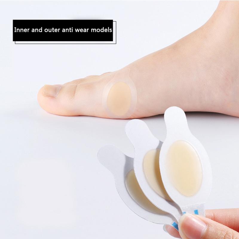 Fashion Anti Abrasion Hydrocolloid Heel Stick Gel High Heel Shoes Invisible Foot Stick Heel Quick Repair Anti Abrasion Blisters