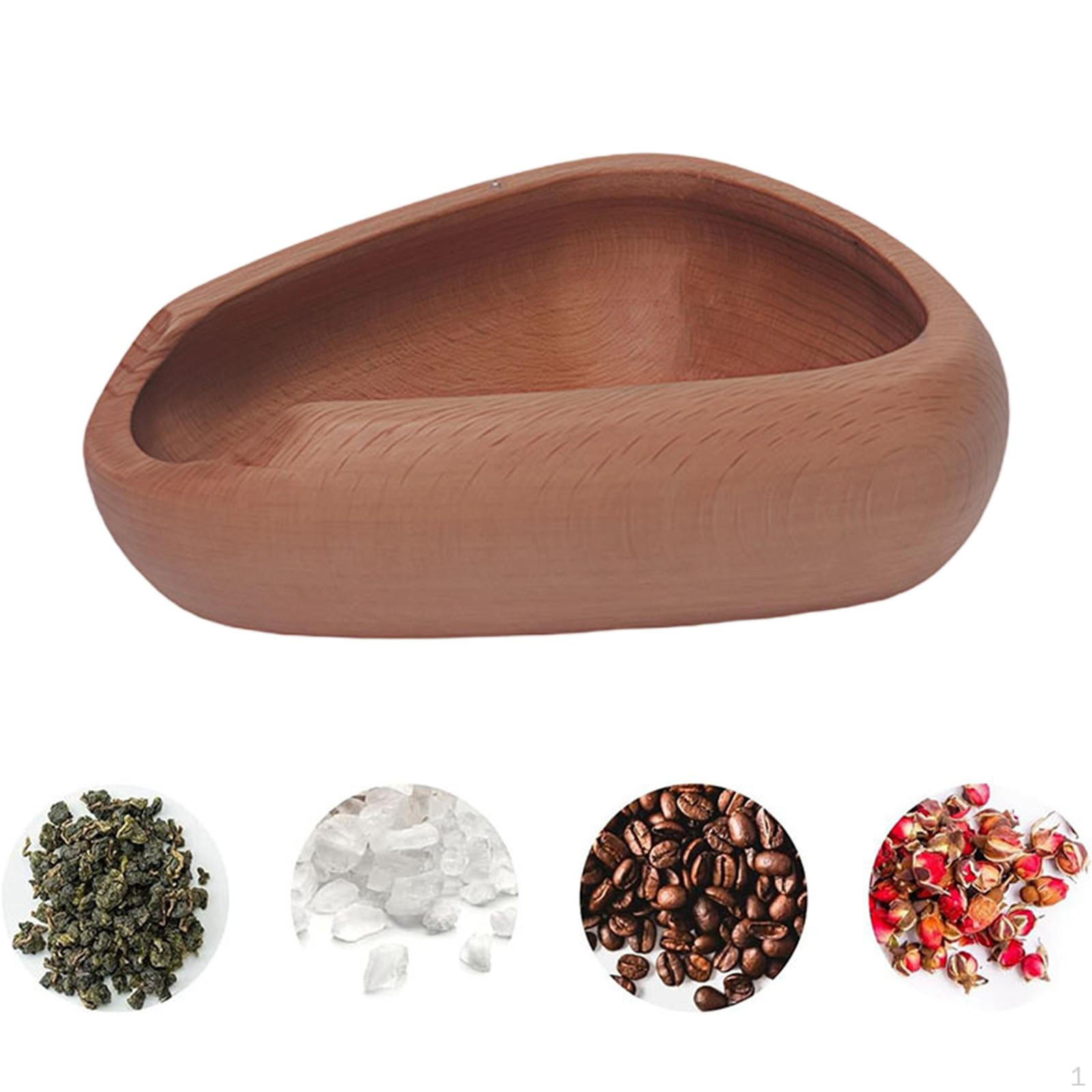 

Треугольный деревянный поднос для демонстрации чашек с кофейными зернами 10x8x2,8 см Многоцелевой Style B