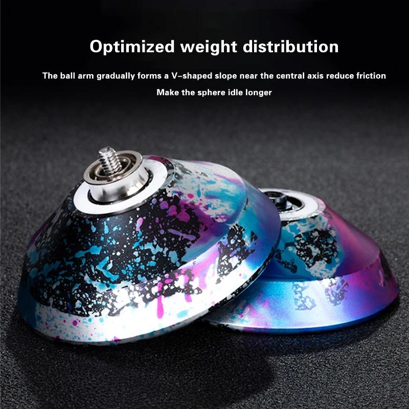 Yoyo Professional Unresponsive Yo yo Metal Edition Magic Yoyo 1/3/5A Aluminum Alloy Yoyo Game Responsive High SpeedYoyo for Kids