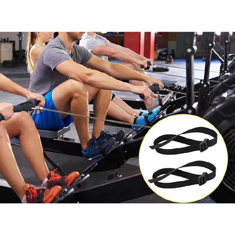 1 Pair Replacement Rowing Equipment Foot Straps For Rowing Machines Adjustable Support Straps Light Weight Safely Fit