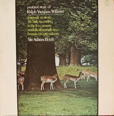 LP Plak VAUGHAN WILLIAMS - SIR ADRIAN BOULT - Ralph Vaughan Wil'ın Pastoral Müziği S36902 ANGEL 1973 ABD Klasik Kullanılmış