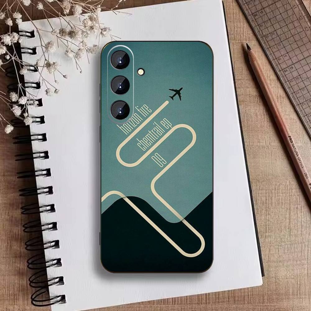 Graffiti Travel Airplane Pattern Phone Case For Samsung Galaxy A73,A21s,A22,A31,A52,A53,A71,A41Soft Black Shell