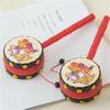 Tambourine Spin Rattle Drum Traditional Style Hand Rattle Bell Beginners Monkey Drum  Baby Kids