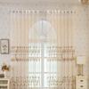 1 Piece Sheer Lace Curtain Panel Living Room Bedroom Decor Semi-Sheer Tulle Window Treatment With Rod Pocket