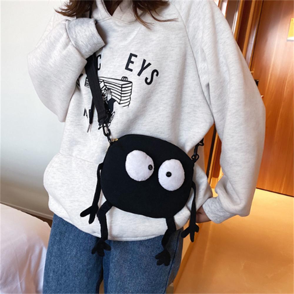 Personalized Funny Canvas Small Bag New Style Student Girl Shoulder Crossbody Small Round Bag