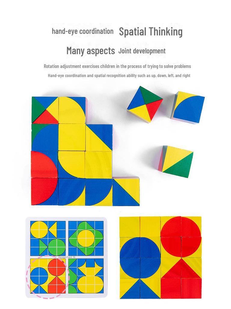 Cube Space Creative Puzzle: Educational Building Blocks for Young Children's Logical Thinking and Intelligence Development.