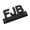 1pc Metal FJB Edition Decals Sticker 3D Raised Letter Emblem Black Matte