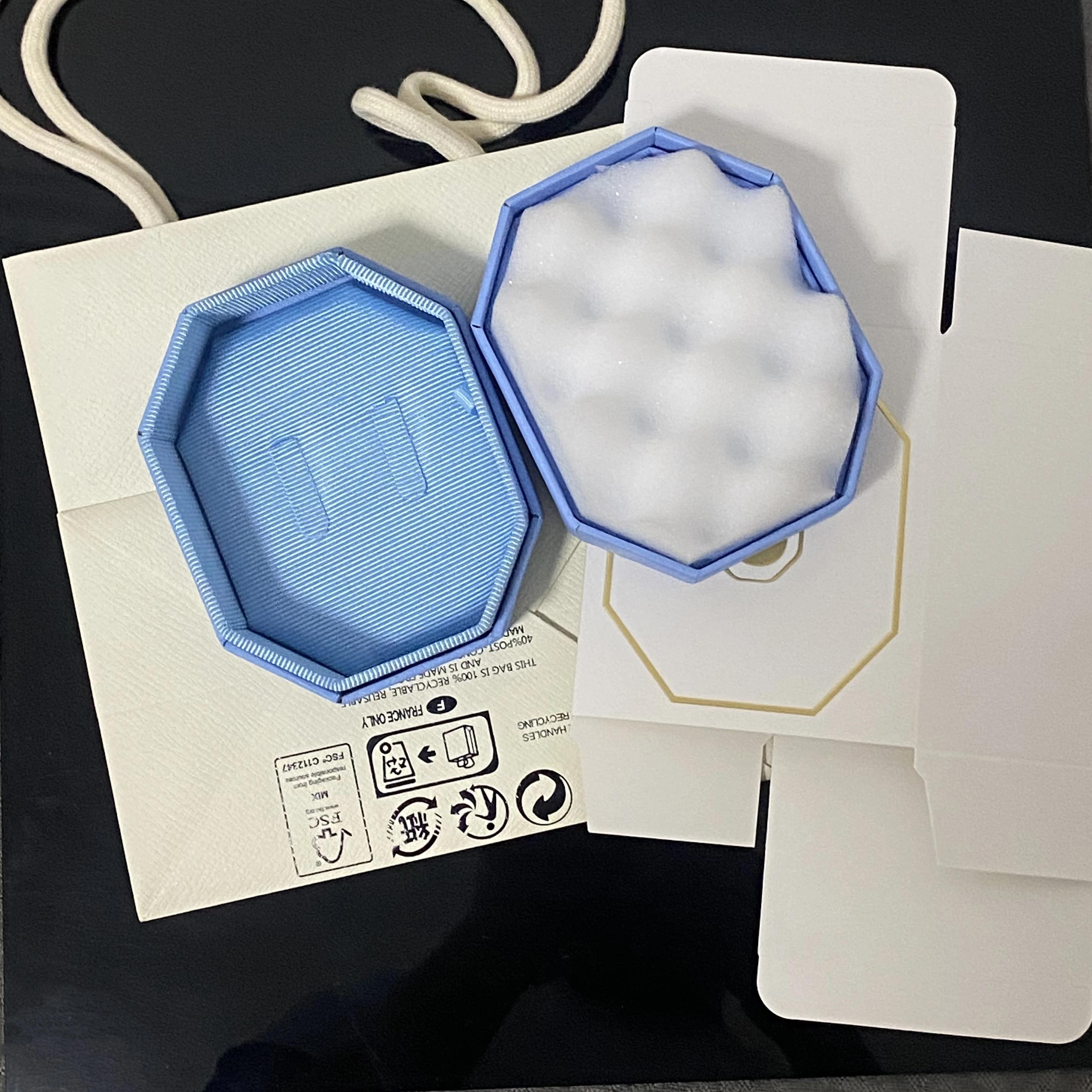 

Blue necklace box bracelet box high-end earring storage box Holiday gift packaging