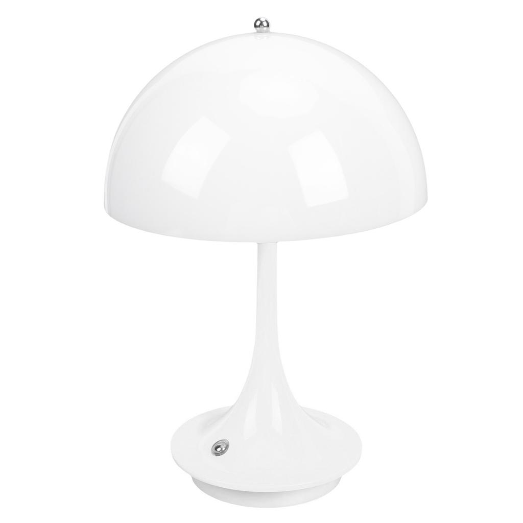 Mushroom Table Lamp 3 Color Temperatures Stepless Dimmable Touch Control Rechargeable Mid Century Modern Lamp for