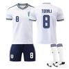 World Cup Italy Away Football Jersey No. 8 Tonali Jersey 14 Men
